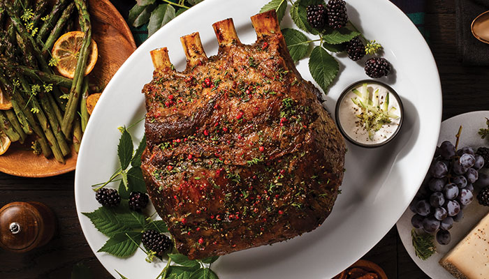 Roasted Herb Crust Bone-In Prime Rib