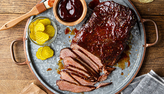 Tender Brisket with Cherry Glaze